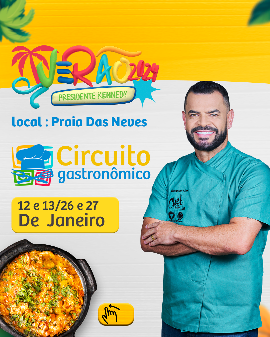 Circuito Gastronômico em Presidente Kennedy dias 12 e 13 de janeiro