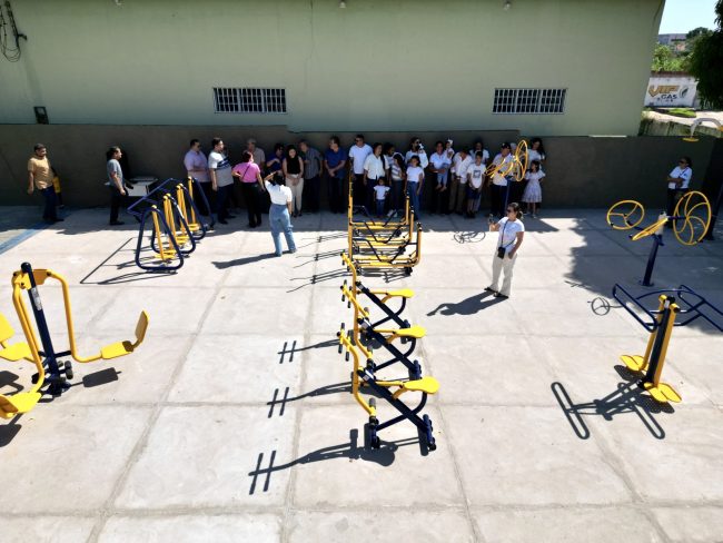 Prefeito Gustavo Medeiros inaugura mais uma academia de saúde em União