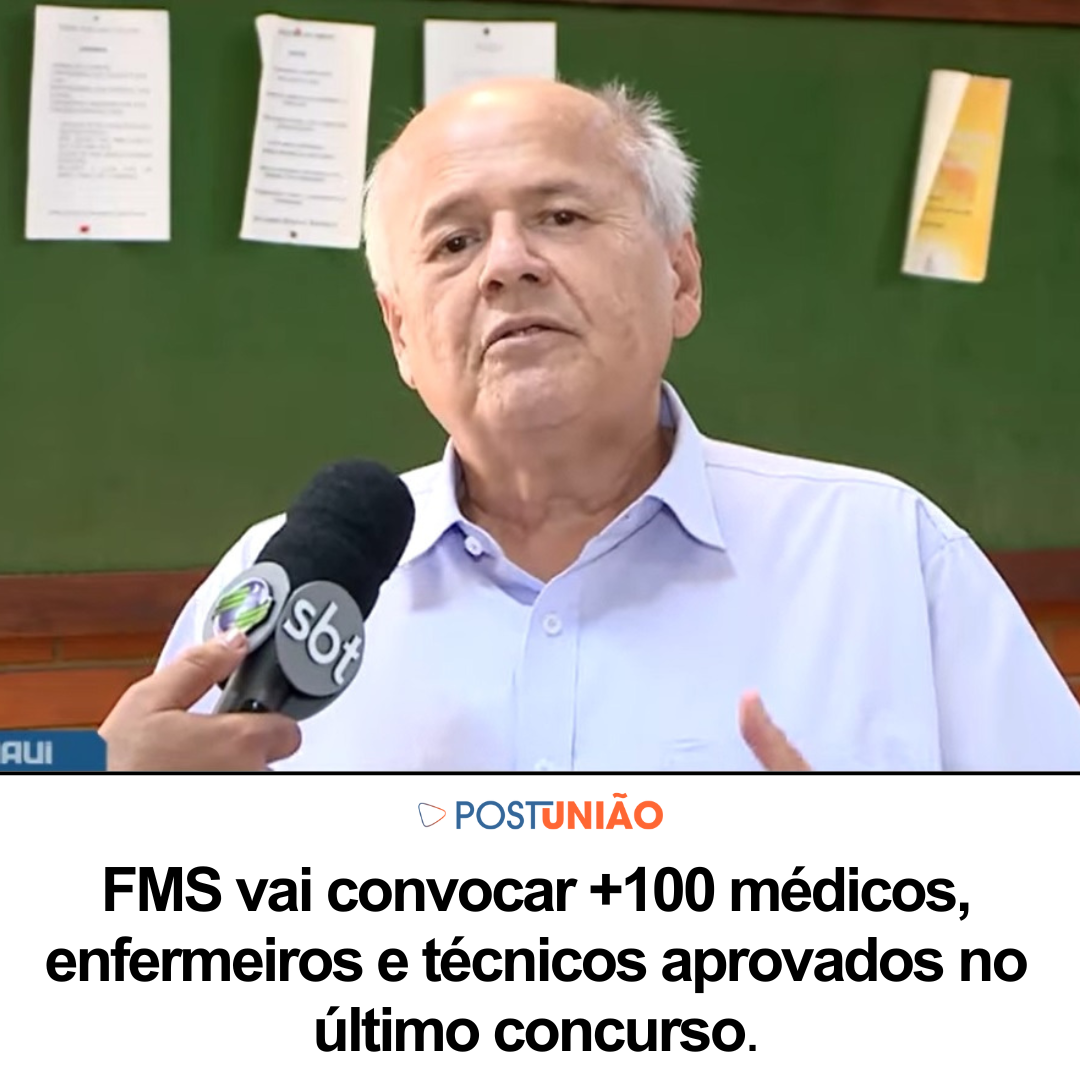 FMS convocará mais de 100 médicos, enfermeiros e técnicos aprovados no último concurso