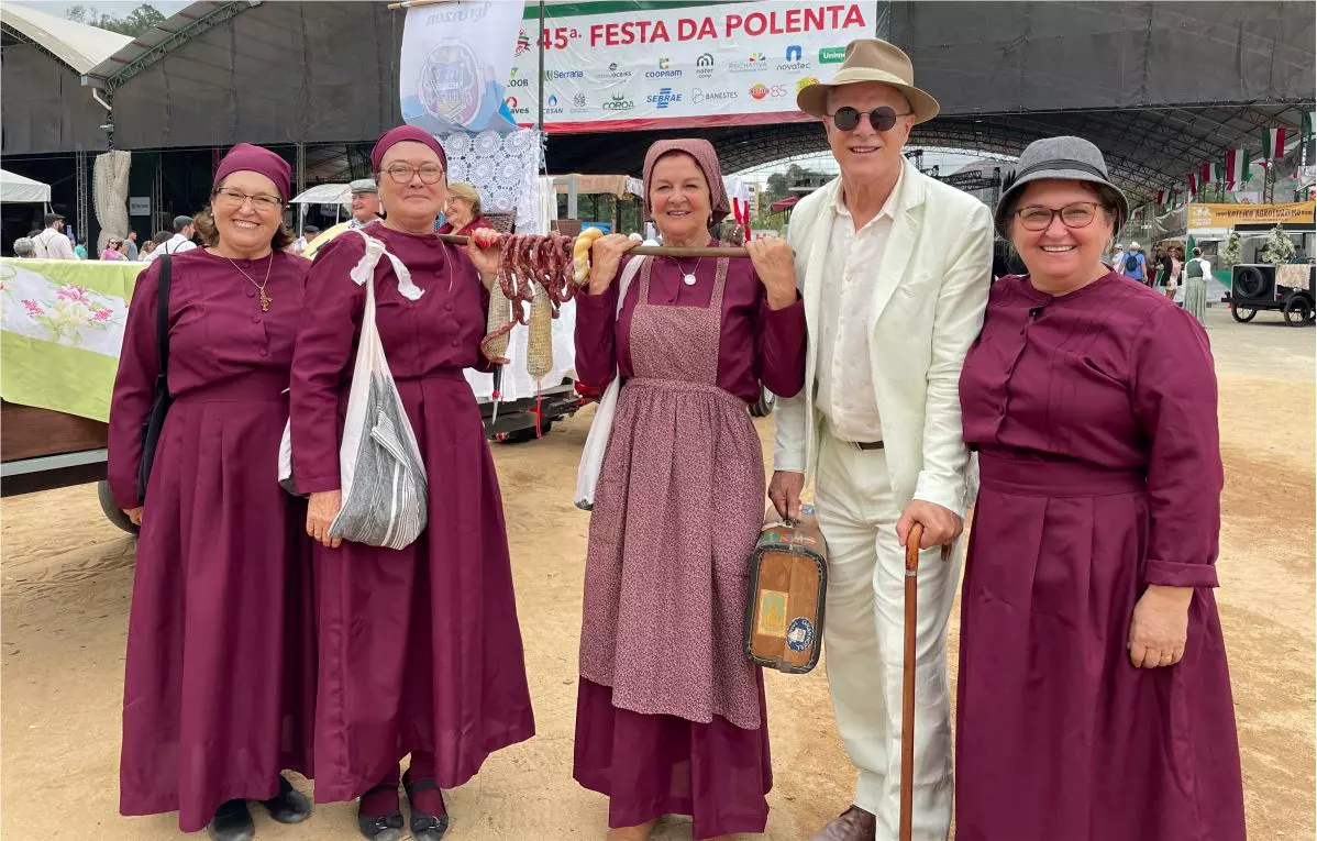 45ª Festa da Polenta - Desfiles homenageiam as famílias e o voluntariado