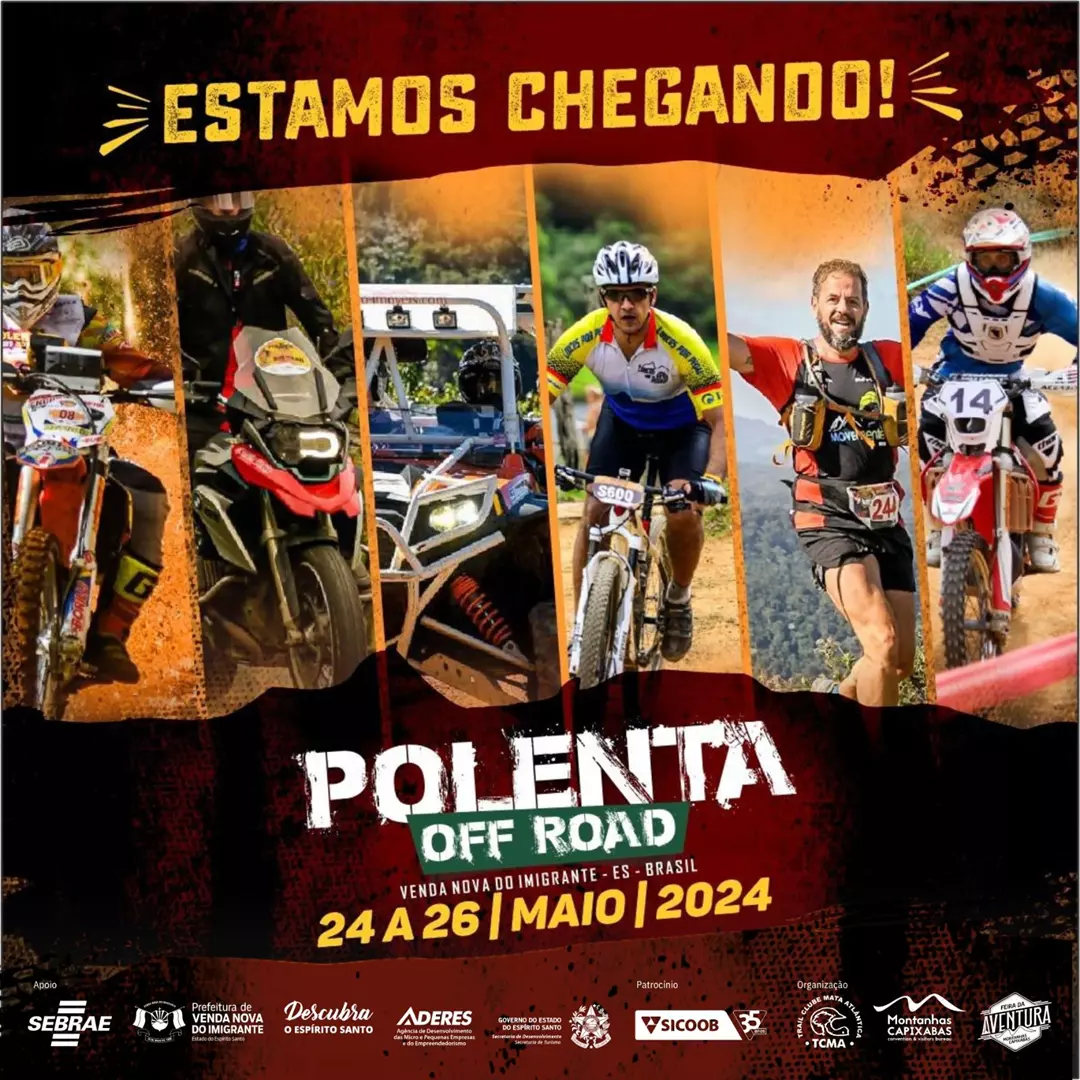 8º Polenta Off Road: aventura, música e gastronomia em Venda Nova do Imigrante (ES)