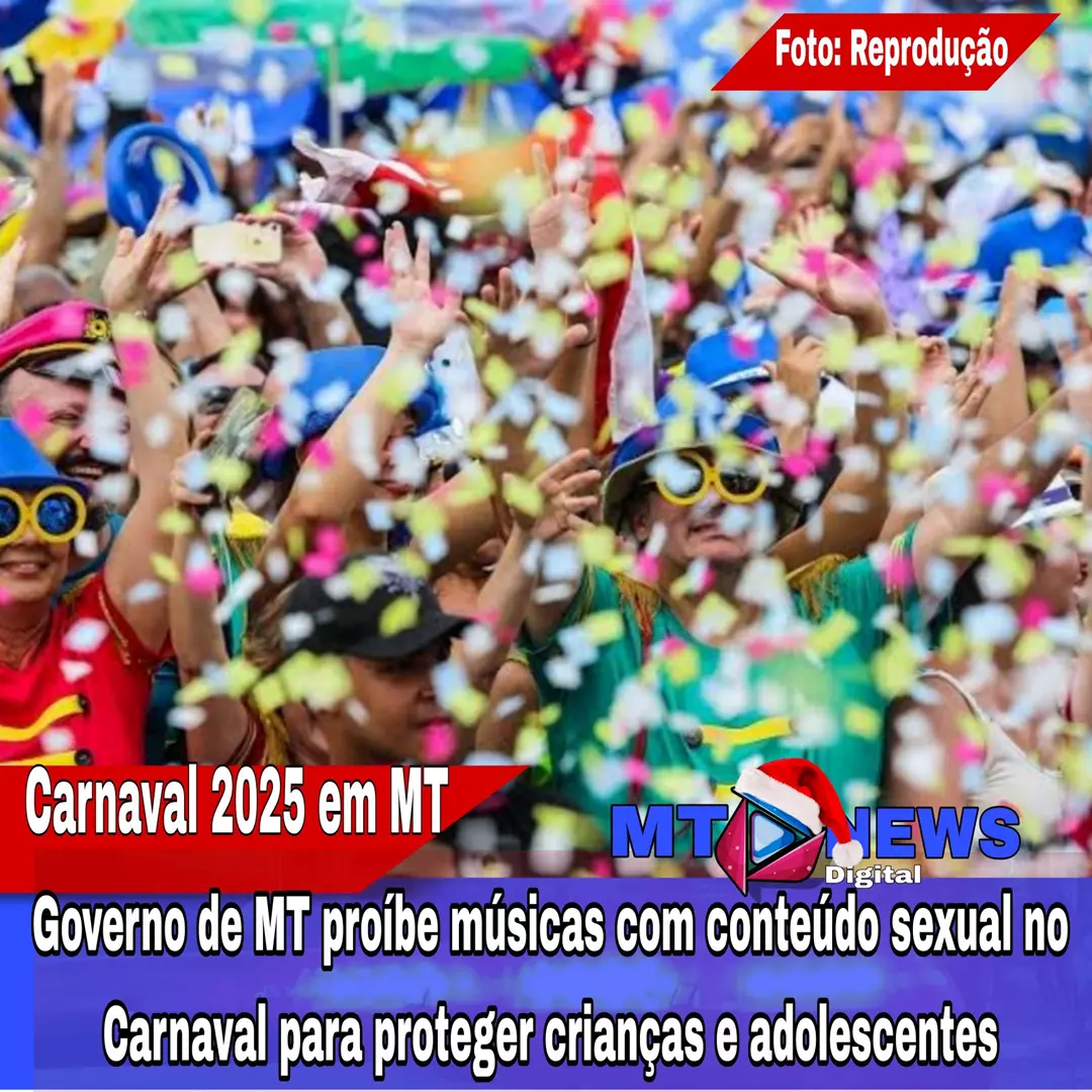 Governo de MT proíbe músicas com conteúdo sexual no Carnaval para proteger crianças e adolescentes