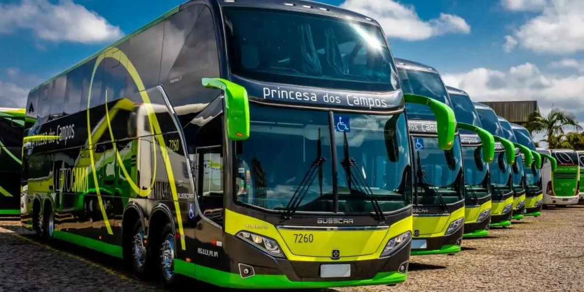 Frota de ônibus da Expresso Princesa dos Campos