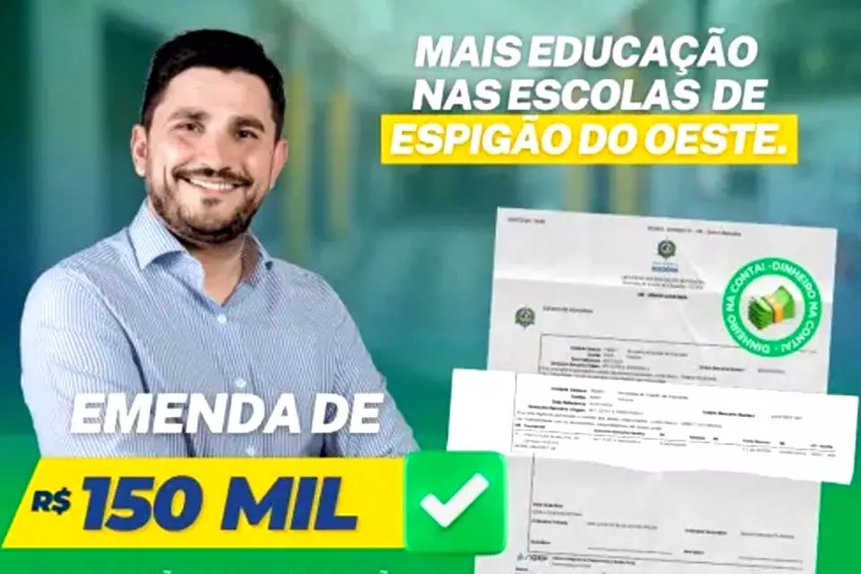 Apoio do deputado Jean garante a sustentabilidade de energia em escolas de Espigão do Oeste