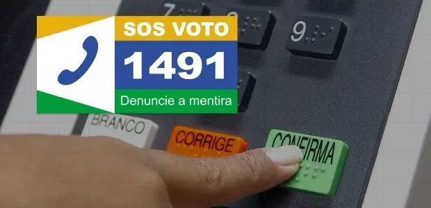 SOS Voto: cidadão pode denunciar mentiras sobre o processo eleitoral pelo 1491