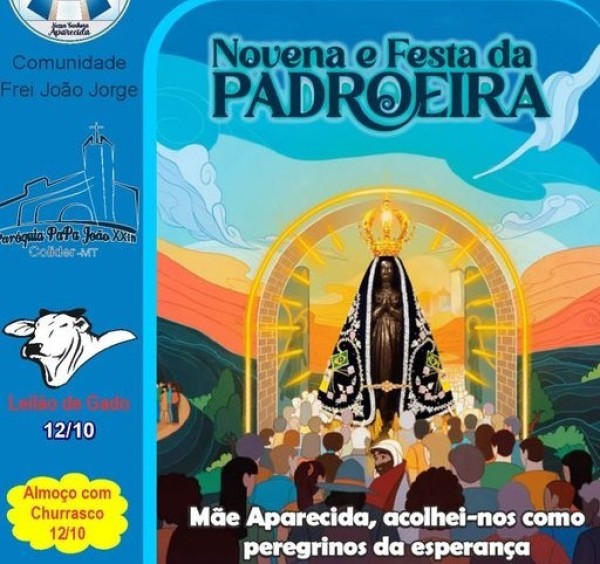 Festa da Padroeira será neste sábado em Colíder com carreata e procissão