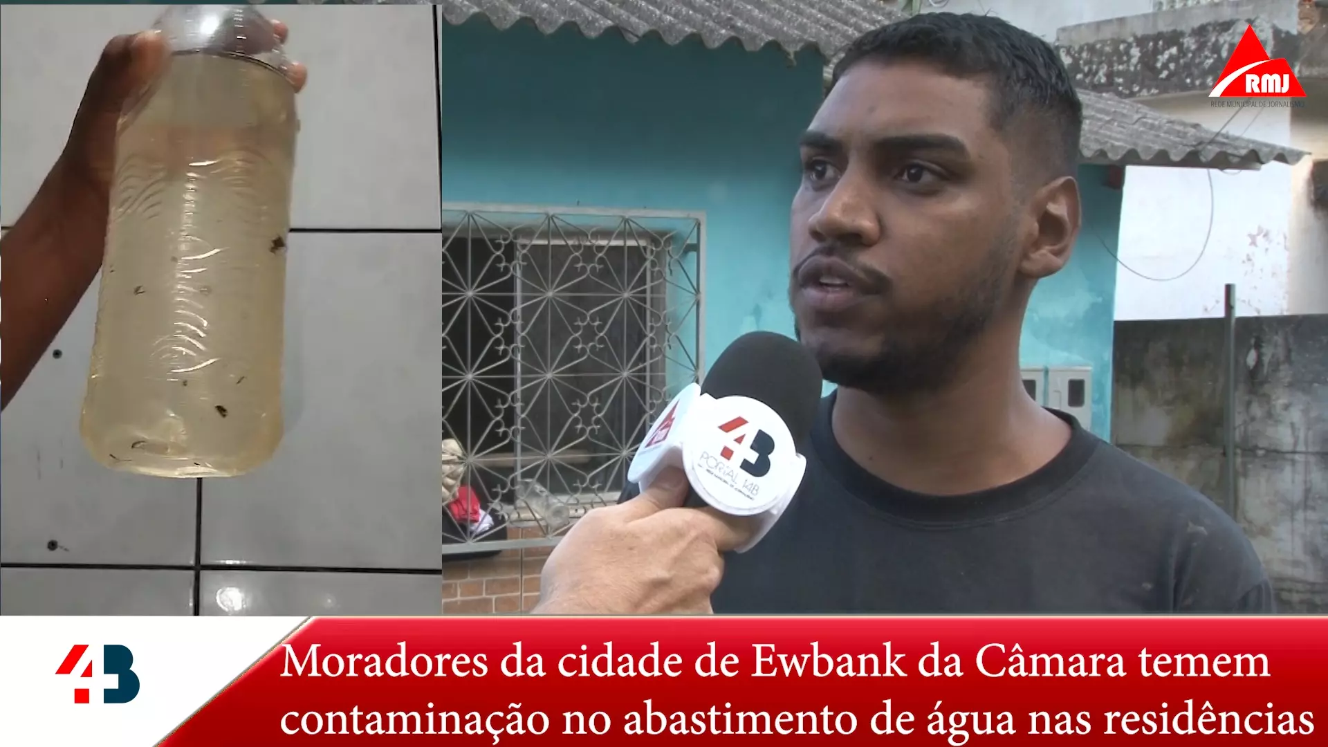 Vídeo: Moradores de Ewbank da Câmara denunciam restos de peixe na água e prefeitura investiga causas