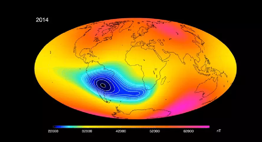 O que é a anomalia magnética que fica sobre o Brasil, está crescendo e é monitorada pela Nasa