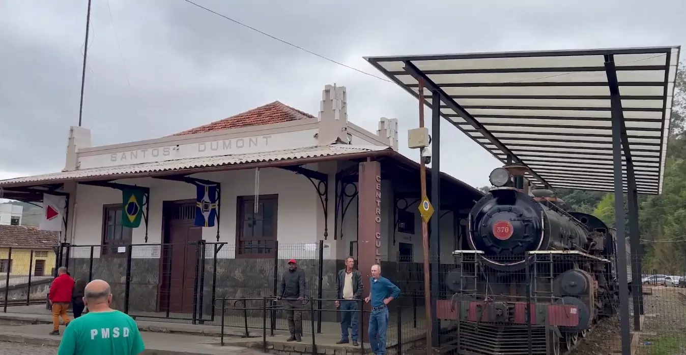 Vídeo: inauguração da Estação Ferroviária Central de Santos Dumont atrai grande público