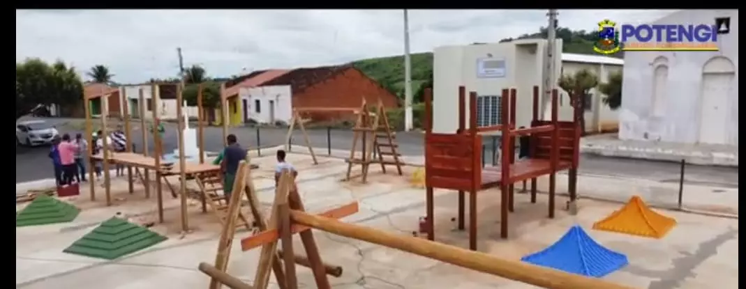 Distrito de Barreiros em Potengi celebrará em breve a inauguração da brinquedo praça e da academia ao ar livre