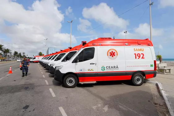 Saúde:  Frota do Samu Ceará é renovada com 33 novas ambulâncias para atender população em 25 municípios