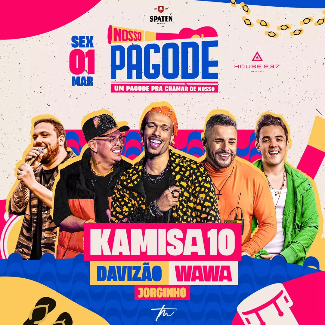 Pagode: Prepare-se para viver uma noite de pura animação ao som de Kamisa10