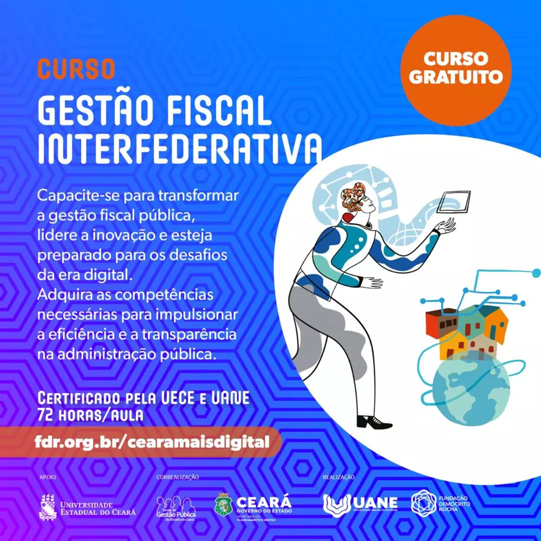 Estão abertas as inscrições para o curso “Gestão fiscal interfederativa”