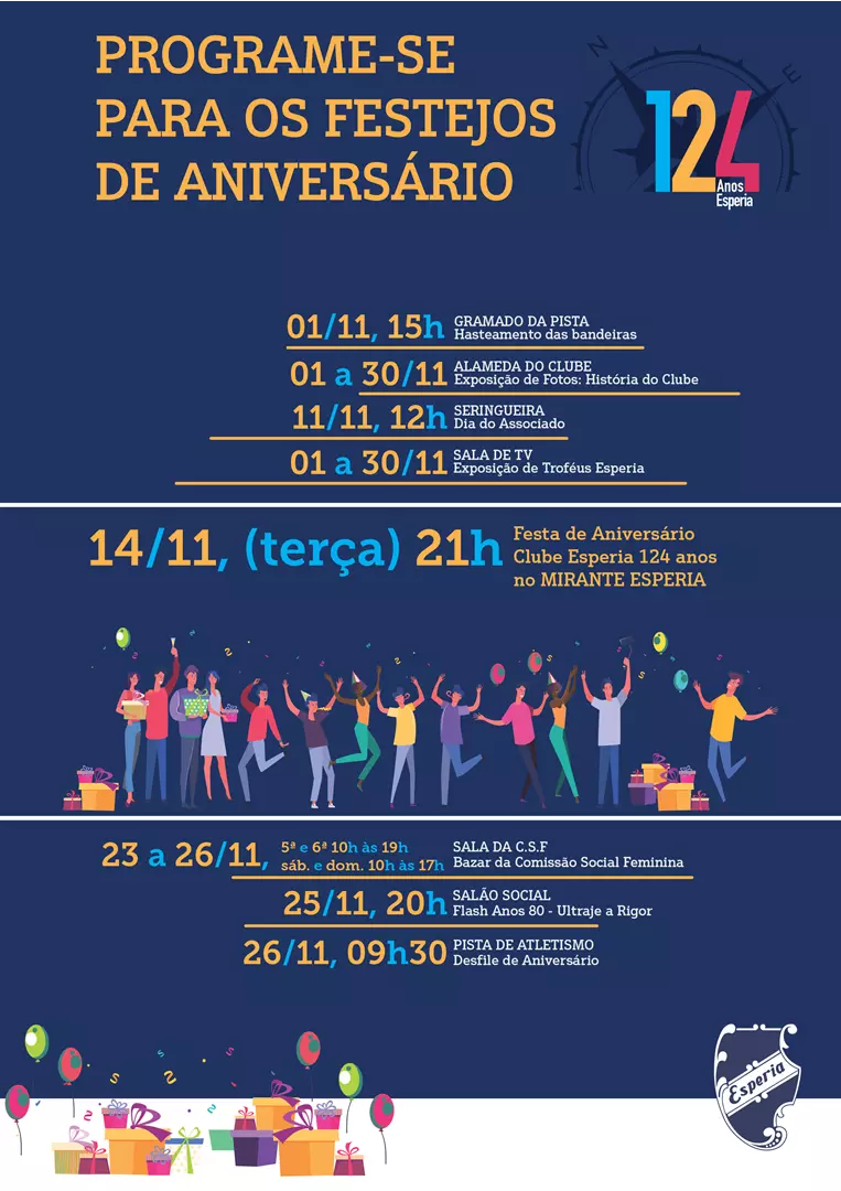 Festejos de Aniversário 124 anos