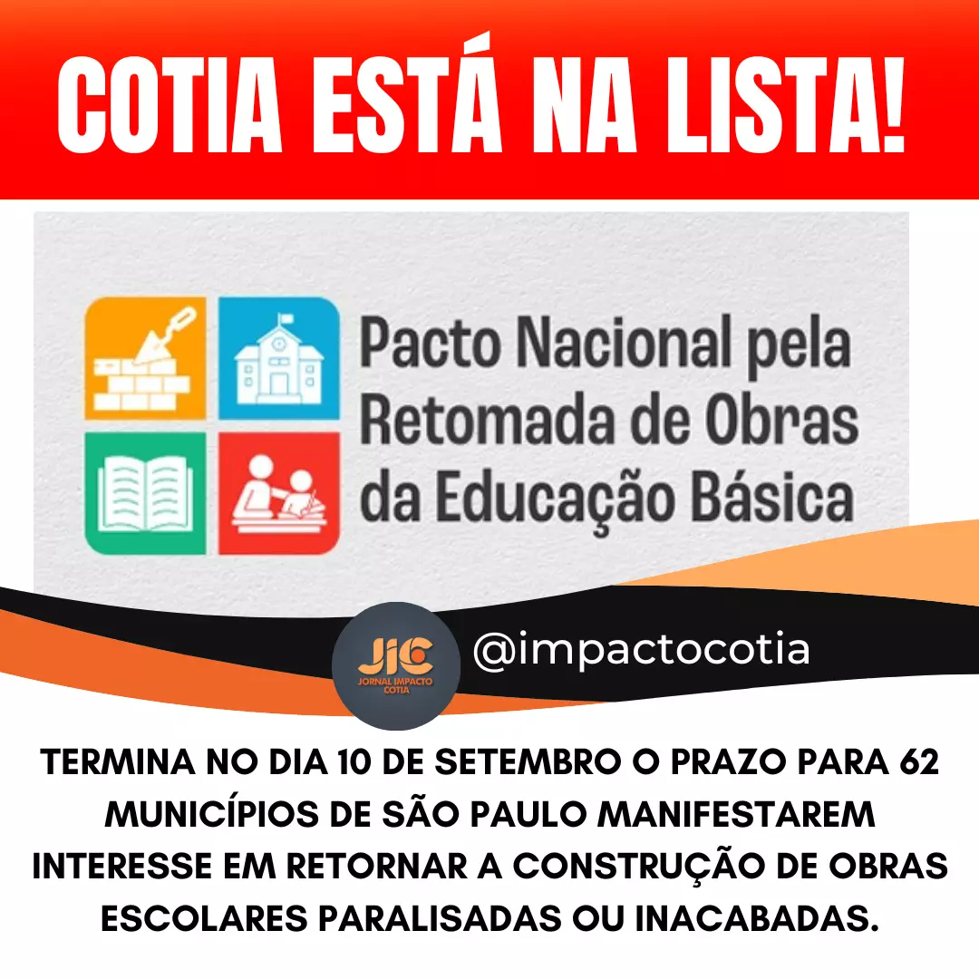 São Paulo tem até 10/9 para retomar de 78 obras escolares