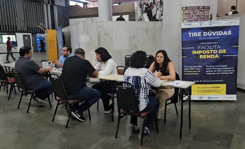 Estação Carioca do MetrôRio recebe nova ação gratuita para tirar dúvidas sobre declaração de Imposto de Renda