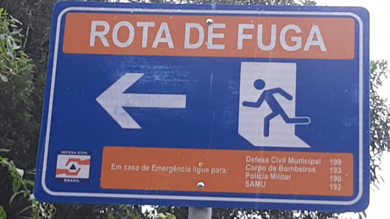 São Roque Implanta Placas de Rota de Fuga para Aumentar Segurança da População