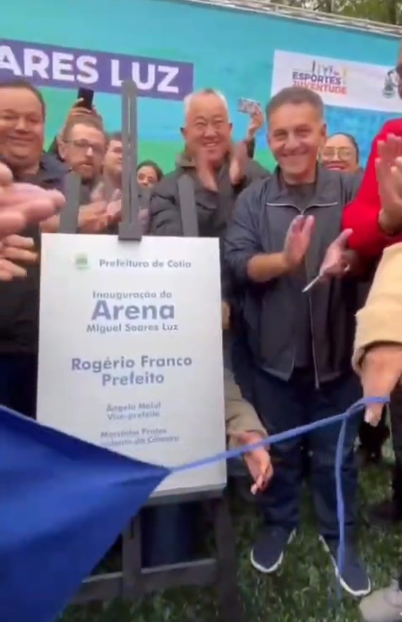 Foi Inaugurado hoje em Cotia-SP a Arena Miguel Soares Luz