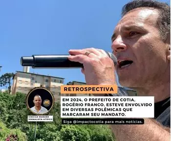 Em 2024, o prefeito de Cotia, Rogério Franco, esteve envolvido em diversas polêmicas que marcaram seu mandato.