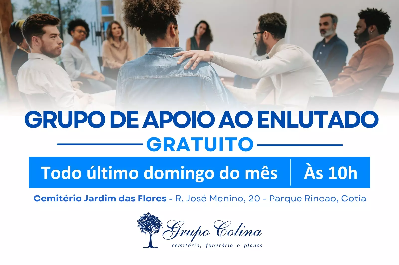 Grupo de Apoio ao Enlutado: Acolhimento e Compreensão para Todos, Independente de Ser Cliente!