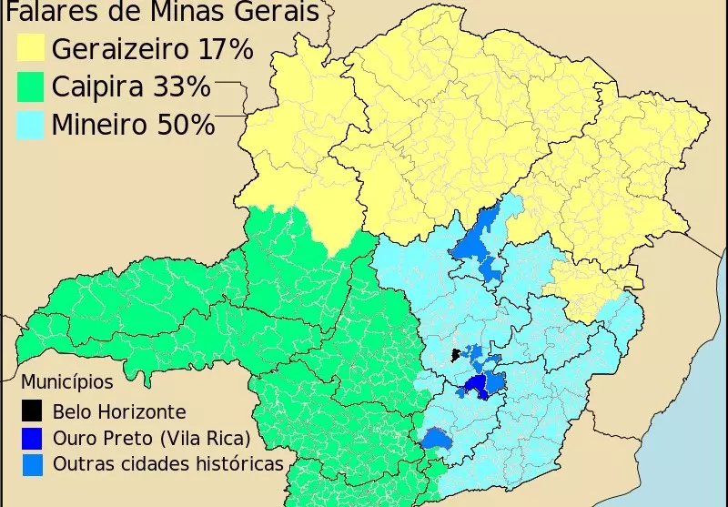 Minas é como um país com três falares, segundo a Universidade Federal de Juiz de Fora