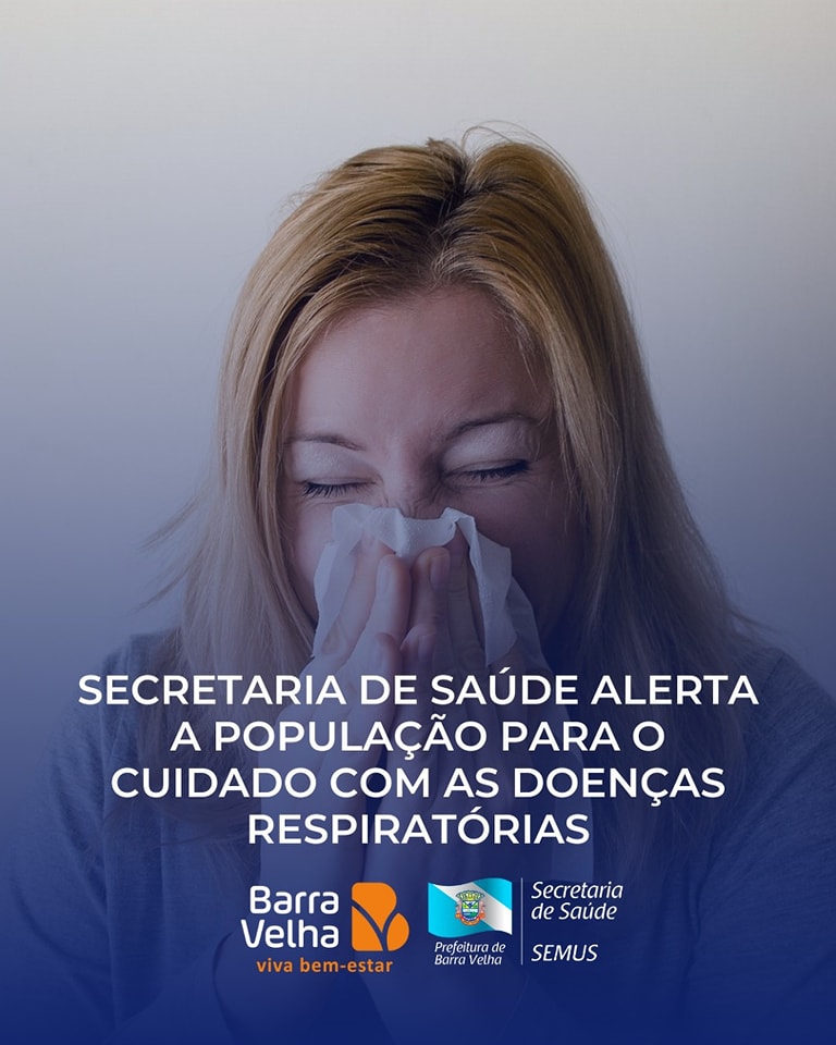 Secretaria de Saúde alerta a população para o cuidado com as doenças respiratórias