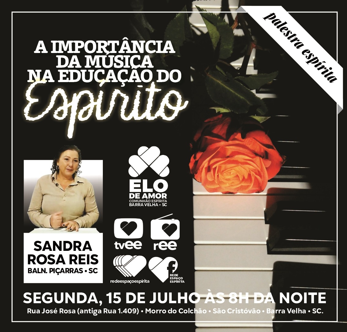 Sandra Rosa Reis fala sobre Música e Espiritualidade hoje em Barra Velha