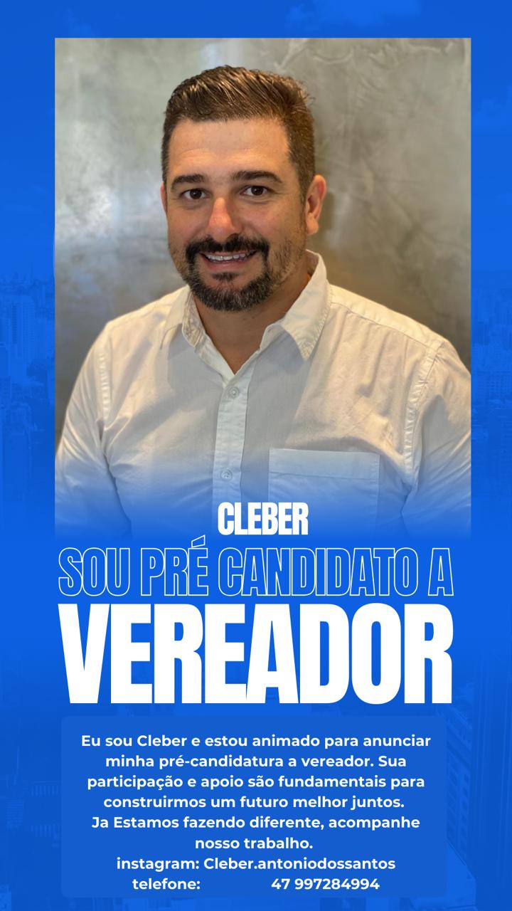 CLEBER É PRÉ CANDIDATO A VEREADOR DE BARRA VELHA