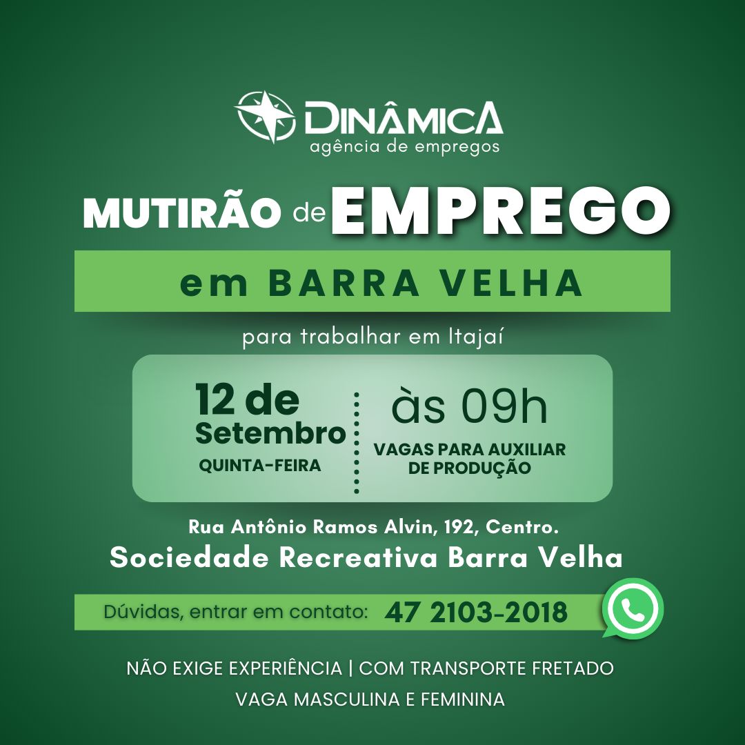 VAGAS DE EMPREGO