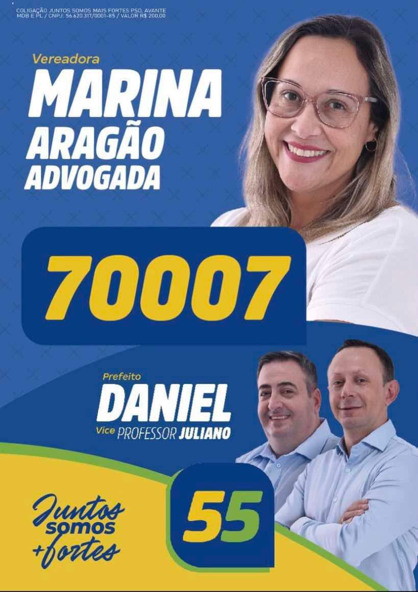 Marina Aragão para Vereadora