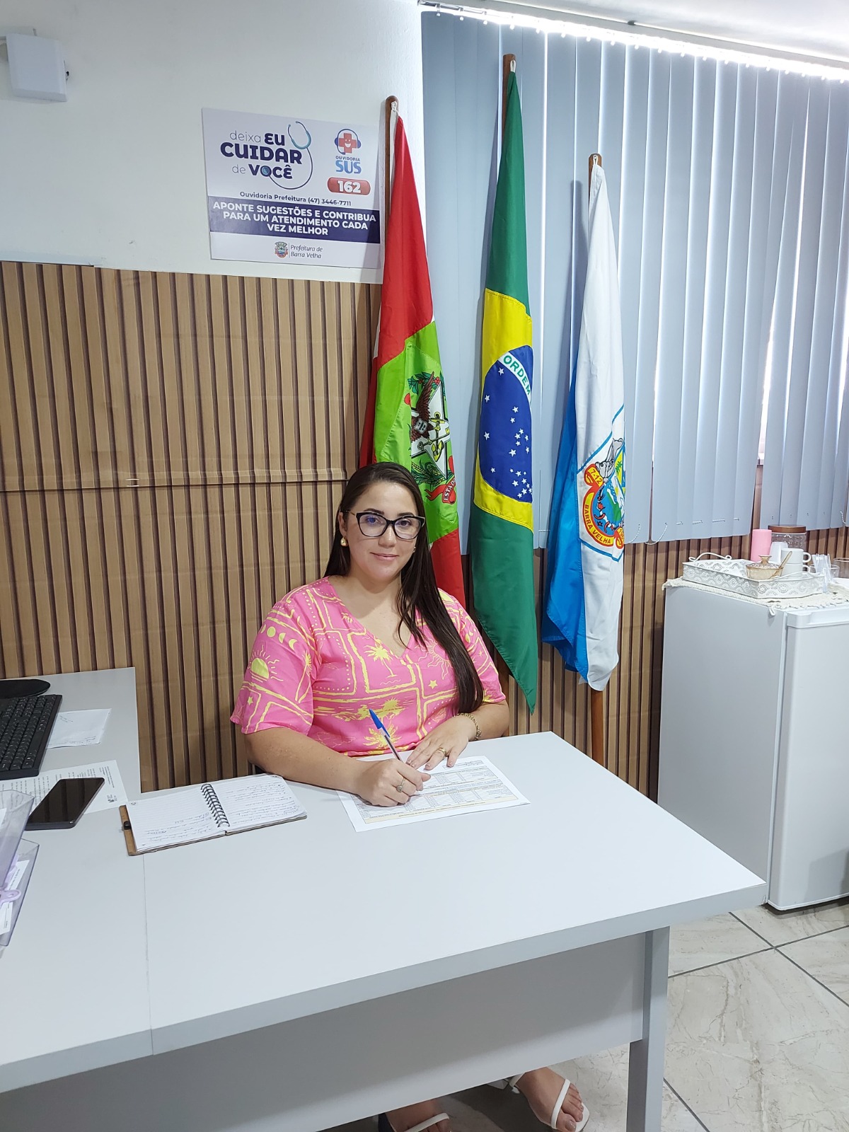 Secretaria de Saúde de Barra Velha tem nova secretária adjunta