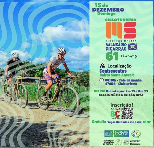 Evento gratuito: 1º Cicloturismo MS Empreendimentos acontece neste domingo 15/12