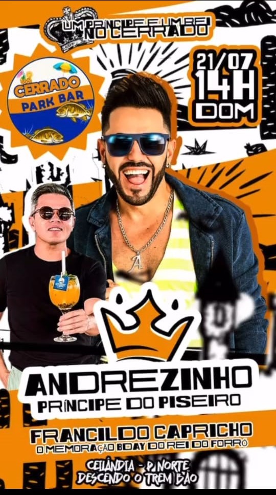 Cerrado Park Bar recebe Andrezinho Principe do Piseiro