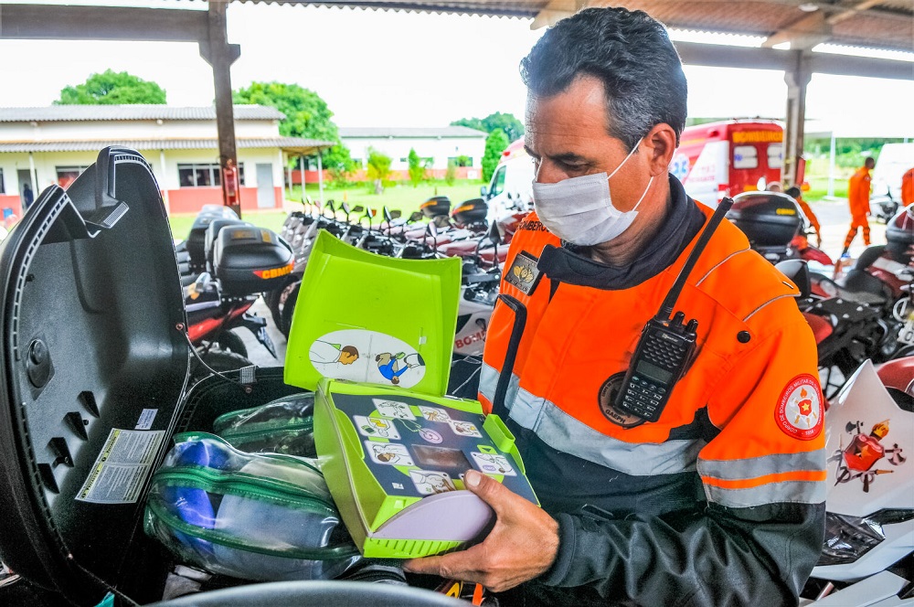 Motos viram aliadas dos bombeiros no resgate de vítimas de acidente no DF