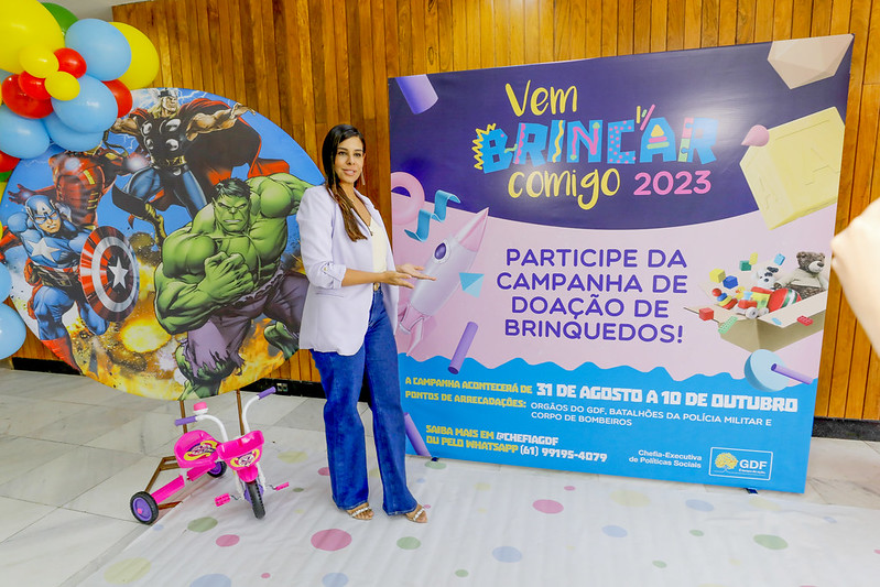 Vem Brincar Comigo: GDF inicia campanha de doação de brinquedos