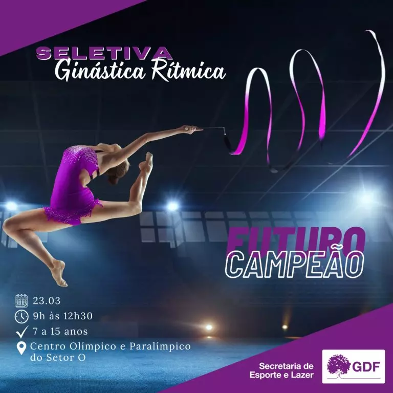 Projeto Futuro Campeão abre inscrições para seletiva de ginástica rítmica