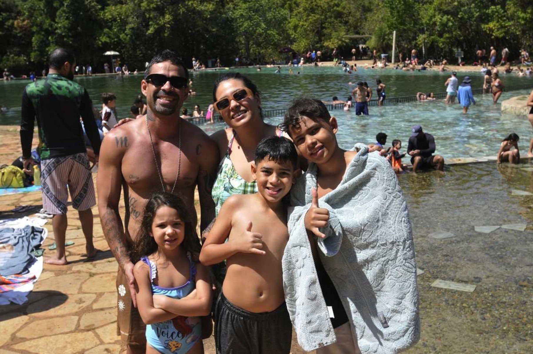 Piscinas da Água Mineral são um refúgio do calor e da baixa umidade no DF