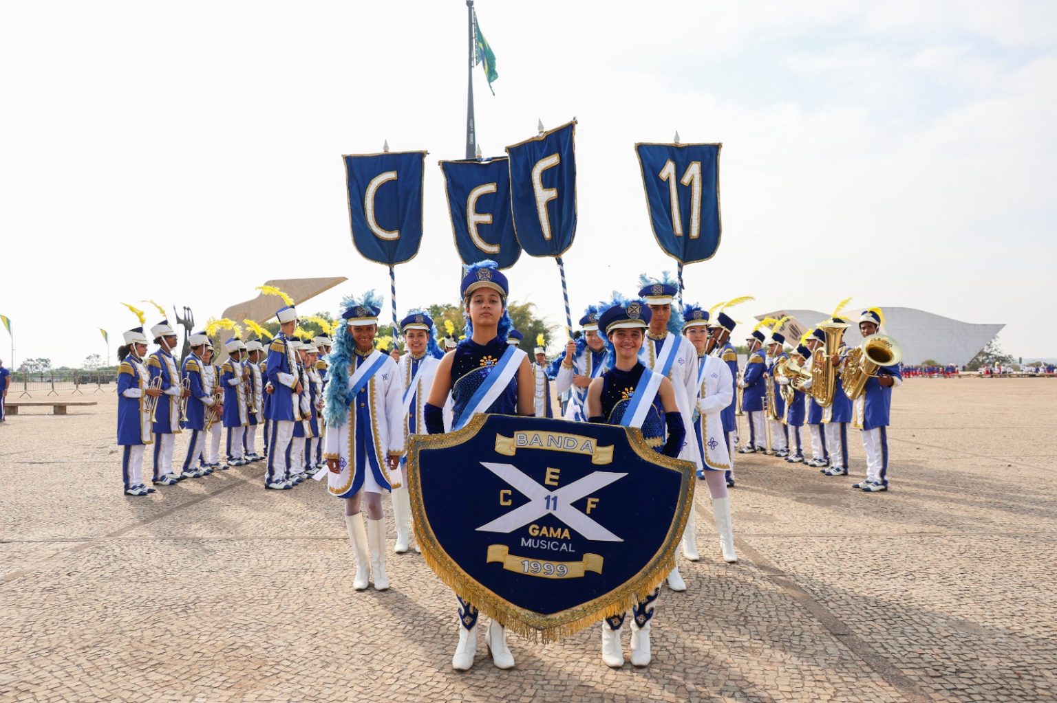 Alunos das redes pública e privada do DF participam do desfile da Independência