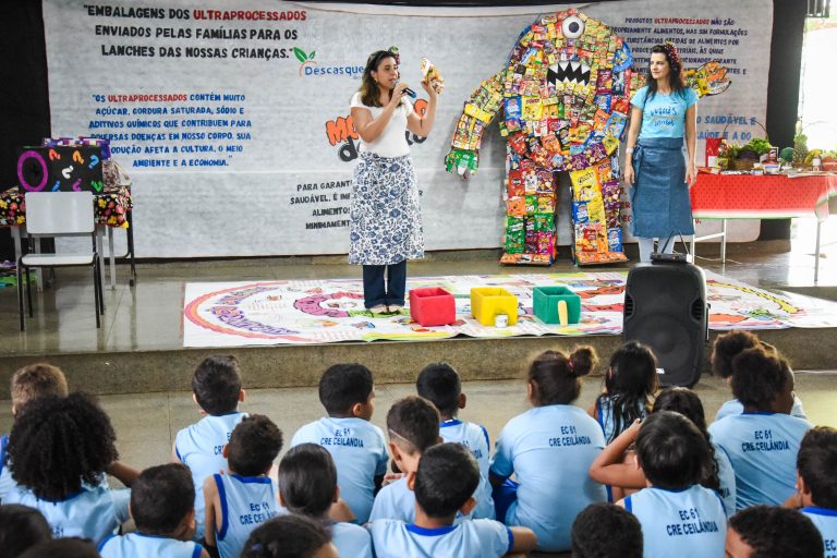 Projeto incentiva bons hábitos alimentares na Escola Classe 61 de Ceilândia