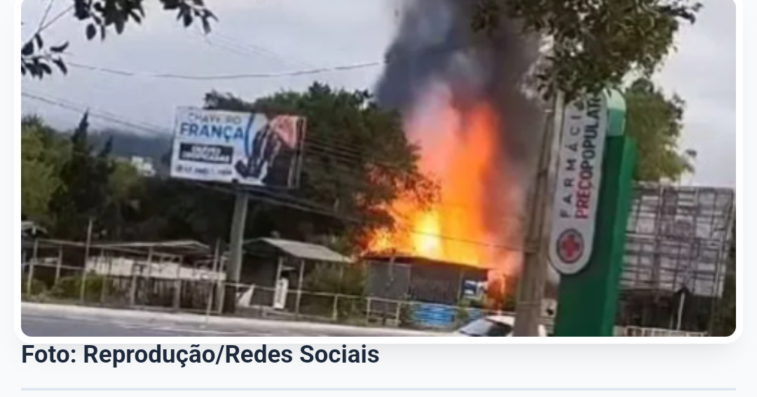 Imóvel de homem que provocou explosões no STF é atingido por incêndio