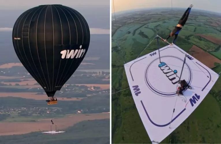 Vídeo - Ginasta russo quebra recorde ao realizar acrobacias a 1.500 metros
