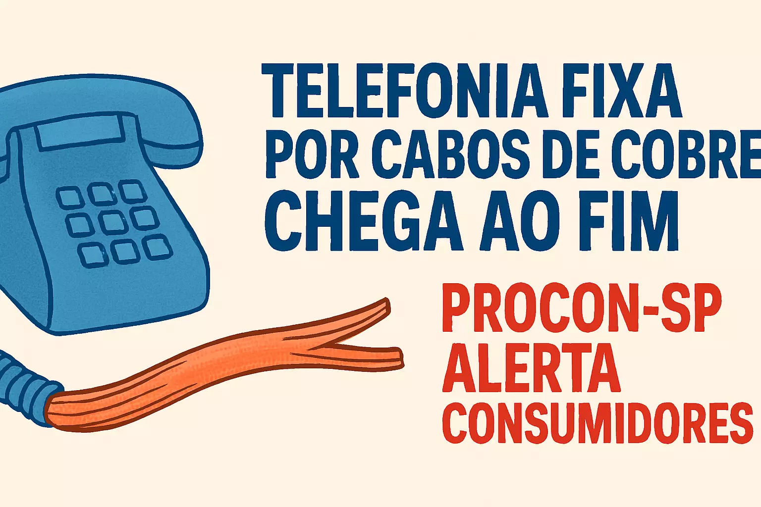Telefonia fixa por cabos de cobre chega ao fim: Procon-SP alerta consumidores