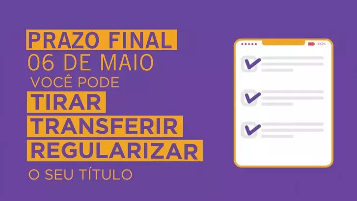 “Você já regularizou seu título? TSE fecha cadastro em 6 de maio”