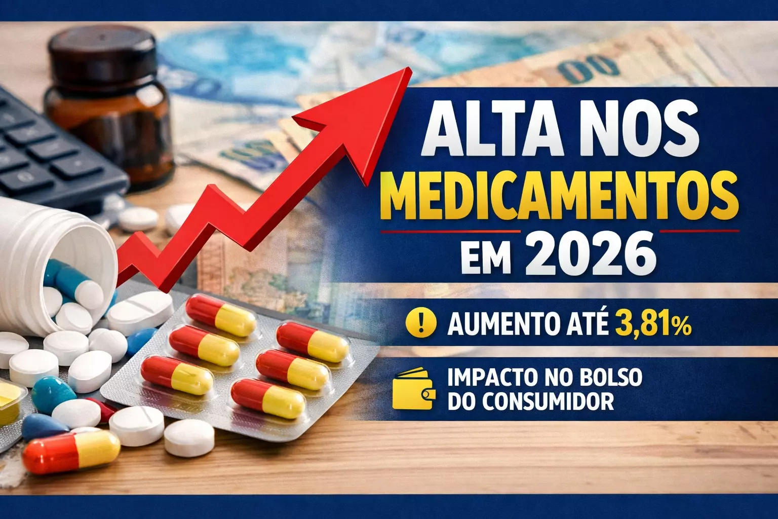 “Remédios mais caros: reajuste de até 3,81%”