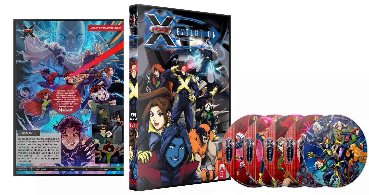 Dvd X Men Evolution Série Completa Dublado 52 Episódios - XD