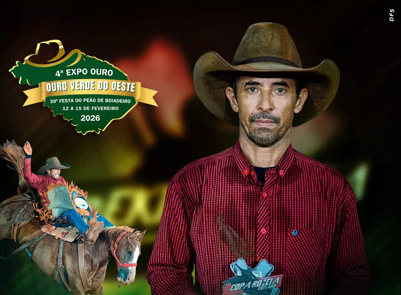 Rodrigo Pedro Rosa brilha e conquista mais um título no cutiano na 4ª Expo Ouro Verde do Oeste 2026