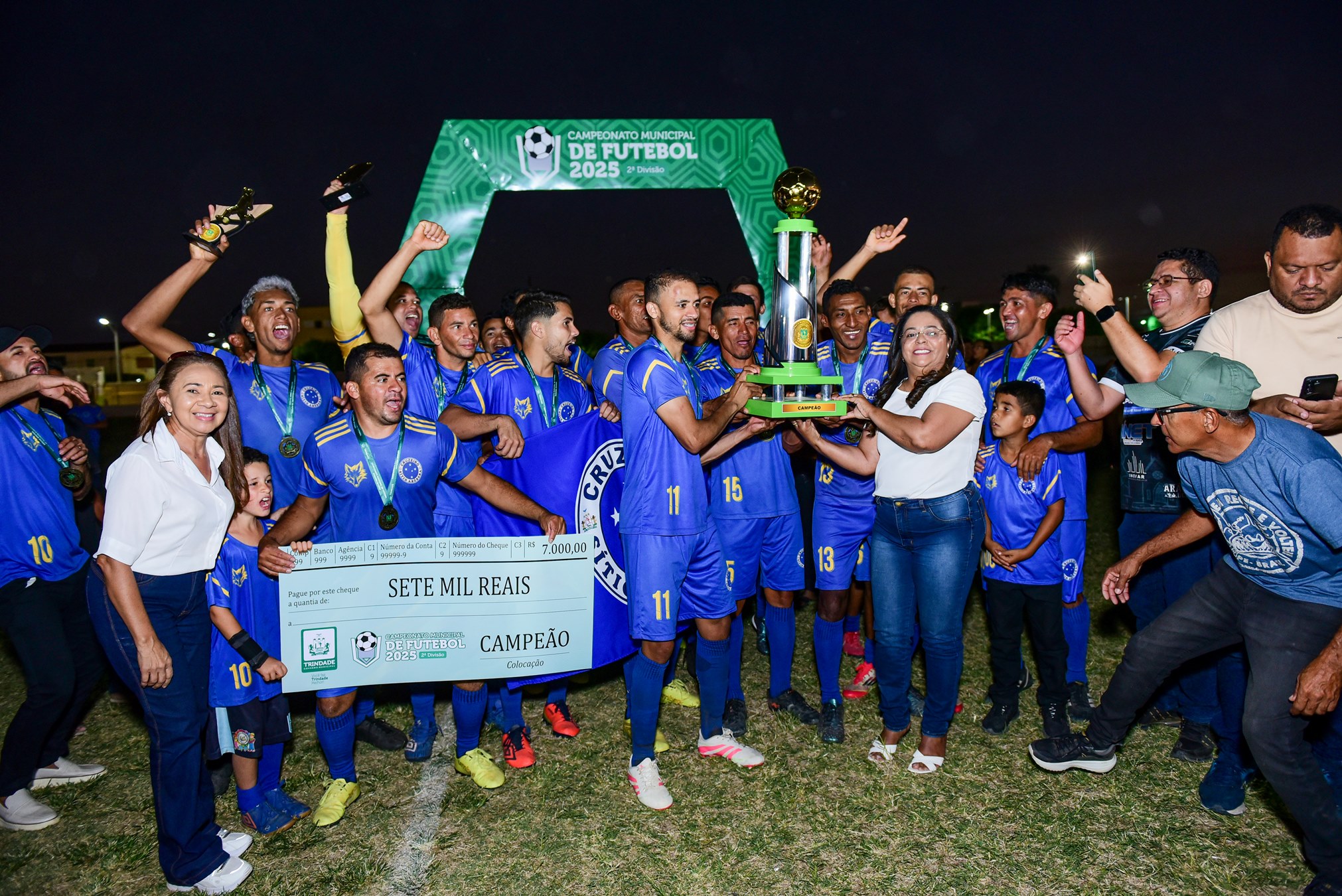 Trindade: Cruzeiro da Abóbora conquista o título da 2ª Divisão do Campeonato Municipal de Futebol