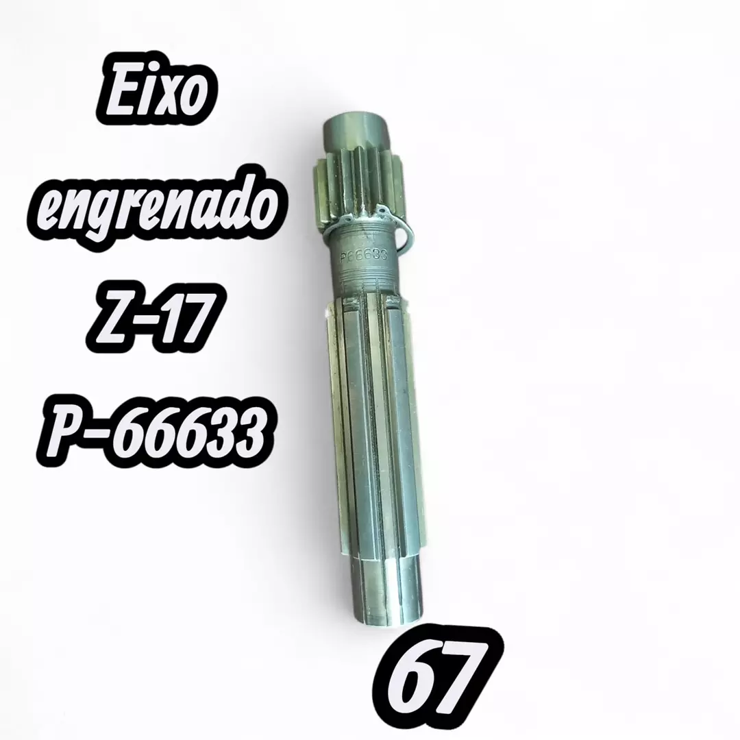 109 EIXO ENGRENADO Z-19 CODIGO ROMI 6C19B - ELIMAQ COMERCIO E SERVICOS