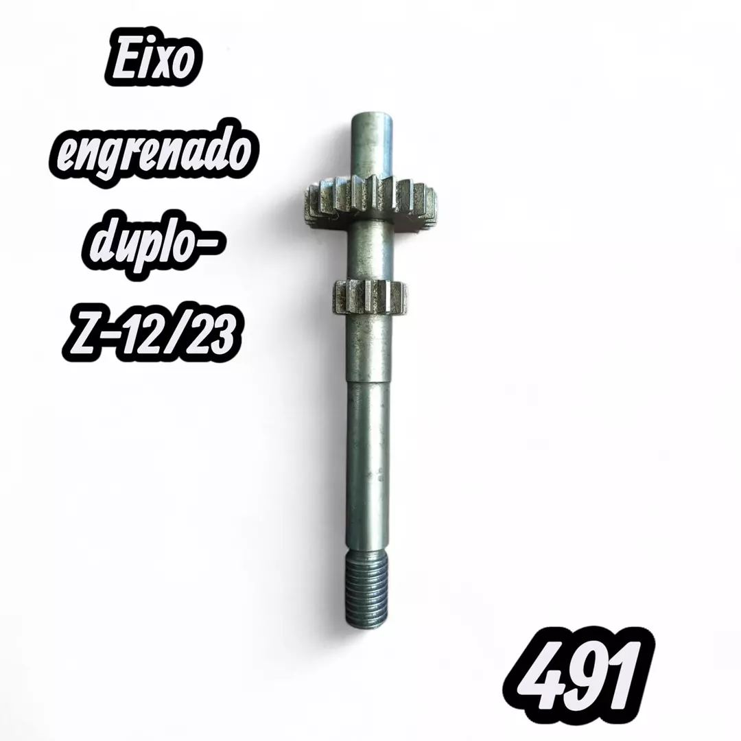 m.rsc 491 EIXO ENGRENADO DUPLO Z-12/23 SEM CODIGO - ELIMAQ COMERCIO E