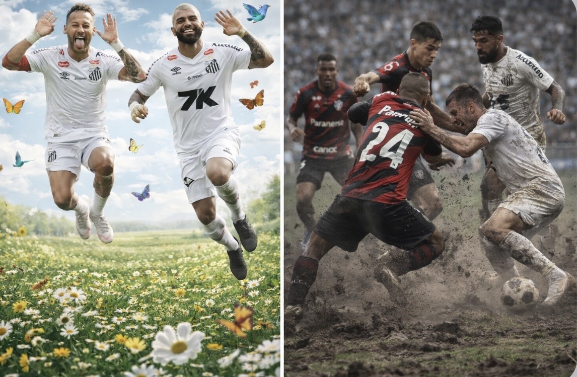 Athletico 2 Santos 1